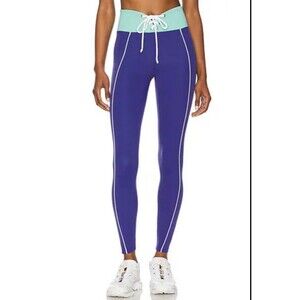 Year Of Ours Sport REVOLVE Colorblock Football Legging Blue Teal Women’s L New!